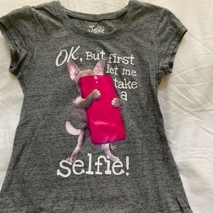 Justice Frenchie Selfie T-Shirt